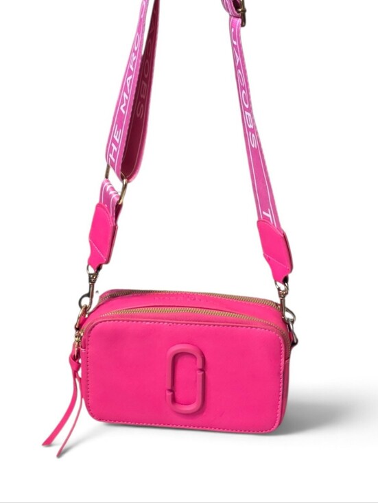 Marc Jacobs Handbags - Marc Jacobs "THE SNAPSHOT" Bright Pink Camera Bag Crossbody